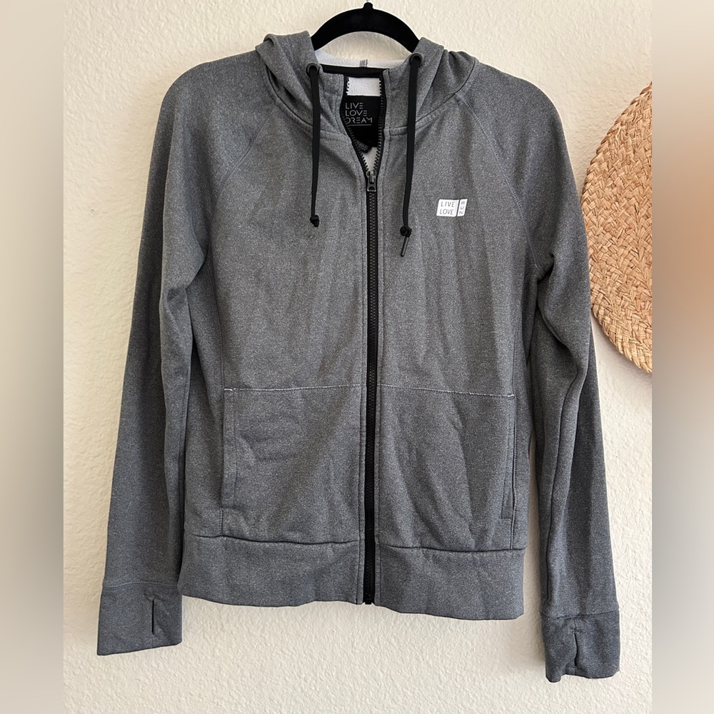 Gray Zip-Up Hoodie